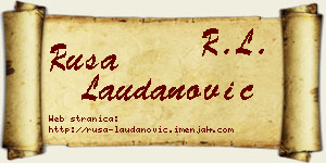 Rusa Laudanović vizit kartica